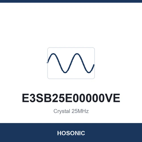 HOSONIC E3SB25E00000VE Crystal 25MHz 3225