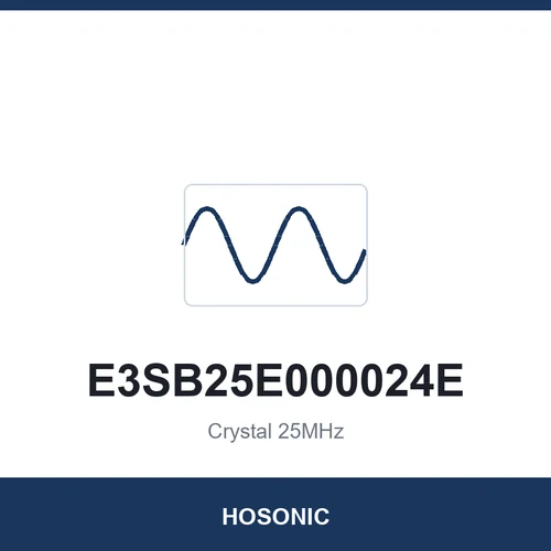 HOSONIC E3SB25E000024E Crystal 25MHz 3225