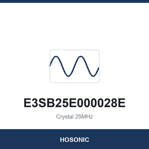 HOSONIC E3SB25E000028E Crystal 25MHz 3225