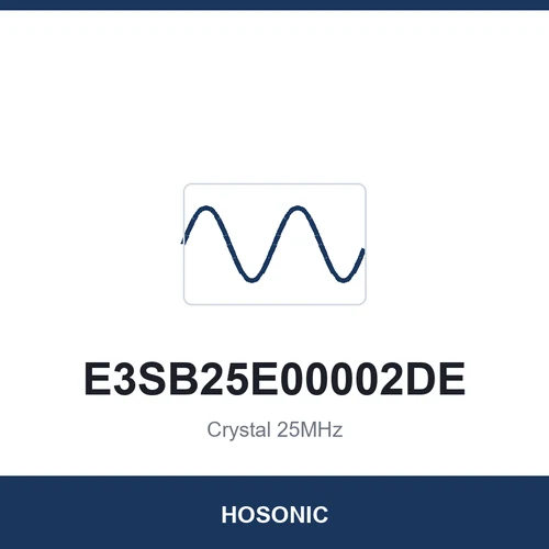 HOSONIC E3SB25E00002DE Crystal 25MHz 3225