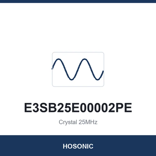 HOSONIC E3SB25E00002PE Crystal 25MHz 3225