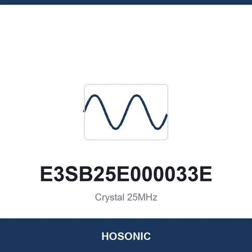 HOSONIC E3SB25E000033E Crystal 25MHz 3225
