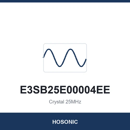 HOSONIC E3SB25E00004EE Crystal 25MHz 3225