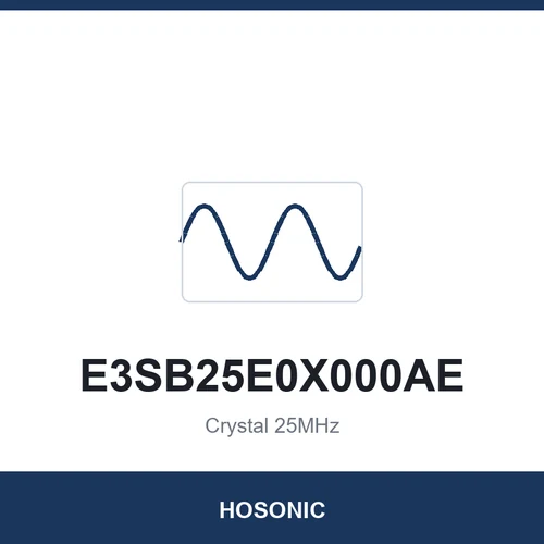 HOSONIC E3SB25E0X000AE Crystal 25MHz 3225