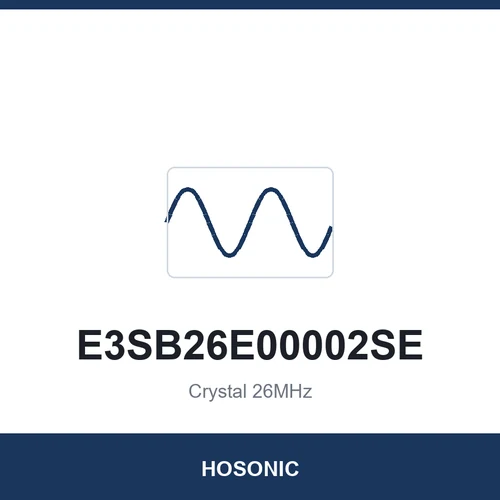 HOSONIC E3SB26E00002SE Crystal 26MHz 3225