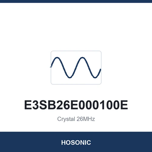 HOSONIC E3SB26E000100E Crystal 26MHz 3225