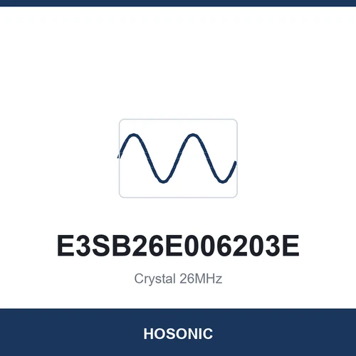 HOSONIC E3SB26E006203E Crystal 26MHz 3225