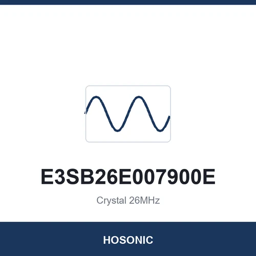 HOSONIC E3SB26E007900E Crystal 26MHz 3225