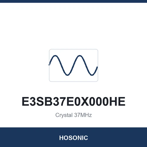 HOSONIC E3SB37E0X000HE Crystal 37MHz 3225