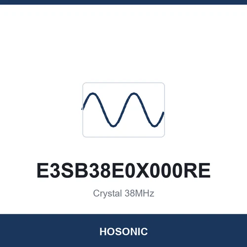 HOSONIC E3SB38E0X000RE Crystal 38MHz 3225