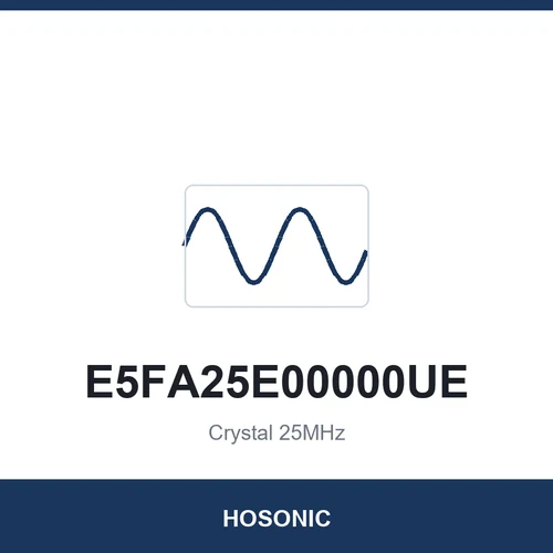 HOSONIC E5FA25E00000UE Crystal 25MHz 5032