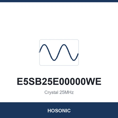 HOSONIC E5SB25E00000WE Crystal 25MHz 5032