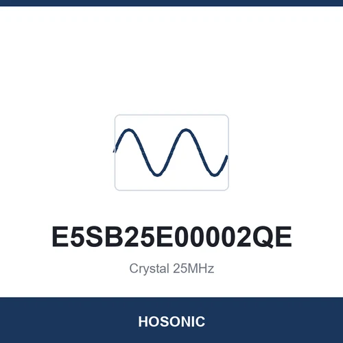 HOSONIC E5SB25E00002QE Crystal 25MHz 5032