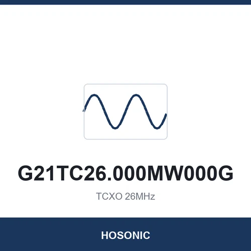HOSONIC G21TC26.000MW000G TCXO 26MHz 2016
