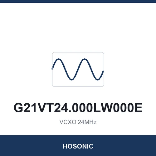 HOSONIC G21VT24.000LW000E VCXO 24MHz 2016