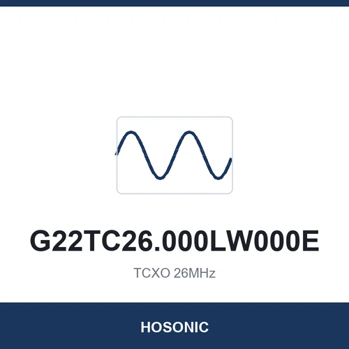 HOSONIC G22TC26.000LW000E TCXO 26MHz 2520