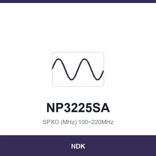 NDK NP3225SA SPXO (MHz) 100~220MHz 2.5x2.0x0.9