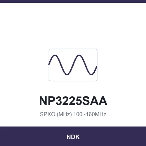 NDK NP3225SAA SPXO (MHz) 100~160MHz 2.5x2.0x0.9