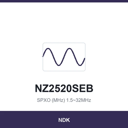 NDK NZ2520SEB SPXO (MHz) 1.5~32MHz 2.5x2.0x0.9