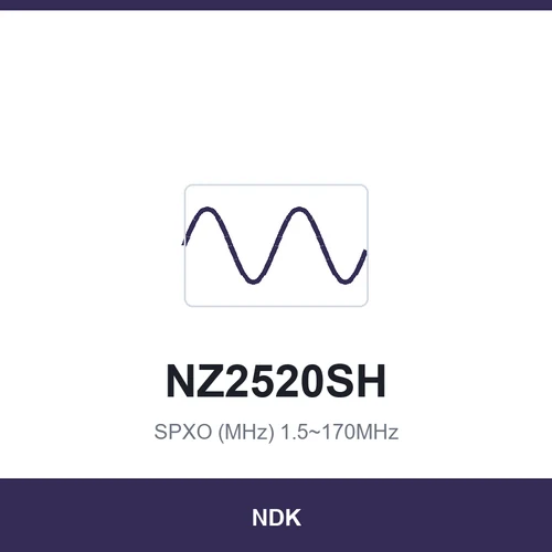 NDK NZ2520SH SPXO (MHz) 1.5~170MHz 2.5x2.0x0.9