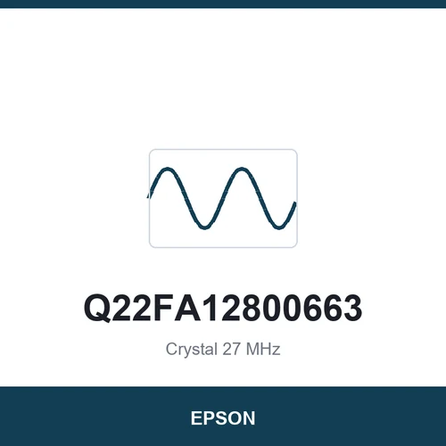 EPSON Q22FA12800663 Crystal 27 MHz 2016