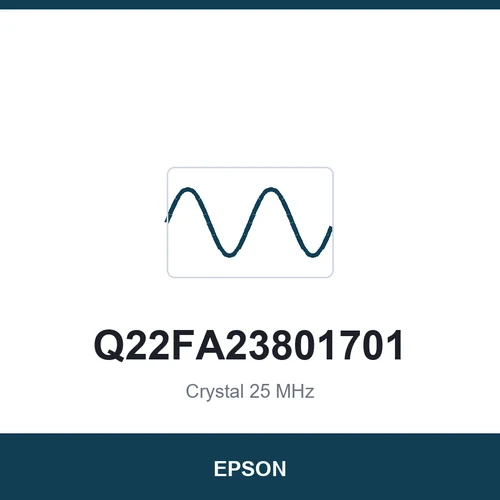 EPSON Q22FA23801701 Crystal 25 MHz 3225
