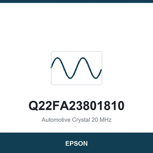 EPSON Q22FA23801810 Automotive Crystal 20 MHz 3225