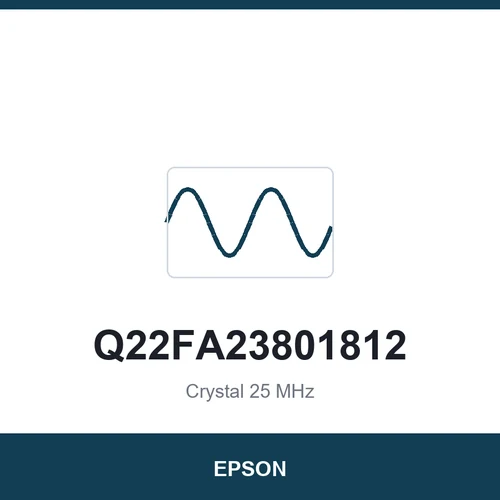 EPSON Q22FA23801812 Crystal 25 MHz 3225