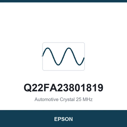 EPSON Q22FA23801819 Automotive Crystal 25 MHz 3225