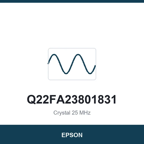 EPSON Q22FA23801831 Crystal 25 MHz 3225