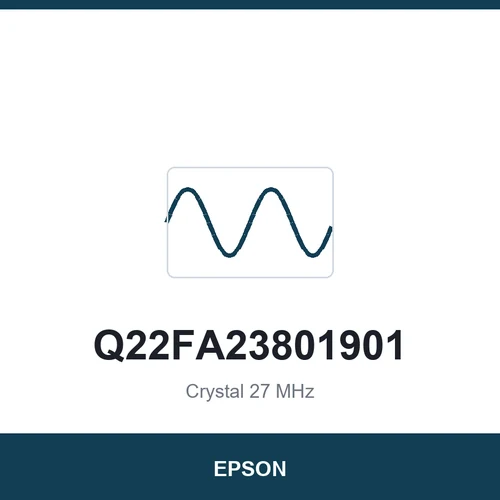 EPSON Q22FA23801901 Crystal 27 MHz 3225