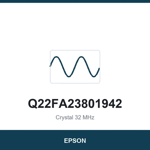 EPSON Q22FA23801942 Crystal 32 MHz 3225
