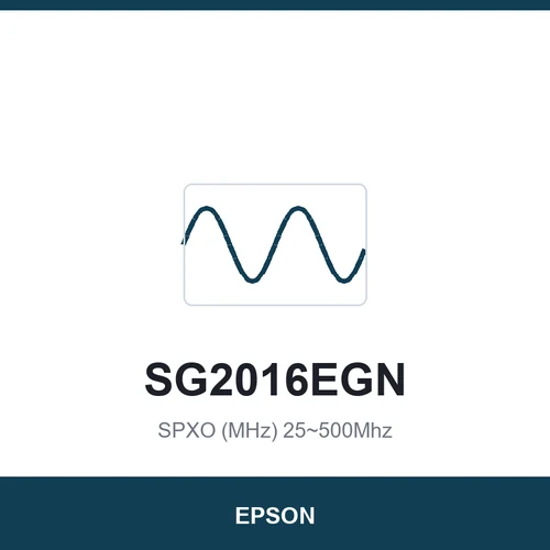 EPSON SG2016EGN SPXO (MHz) 25~500Mhz 2.0 x 1.6