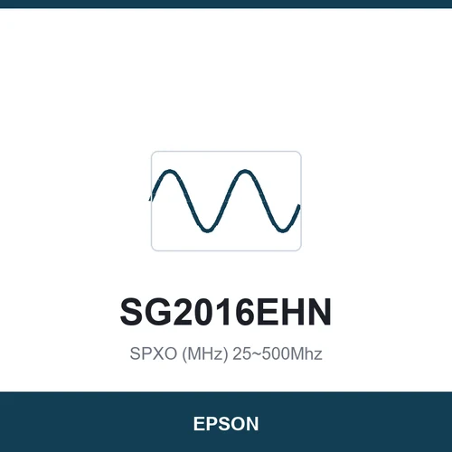 EPSON SG2016EHN SPXO (MHz) 25~500Mhz 2.0 x 1.6