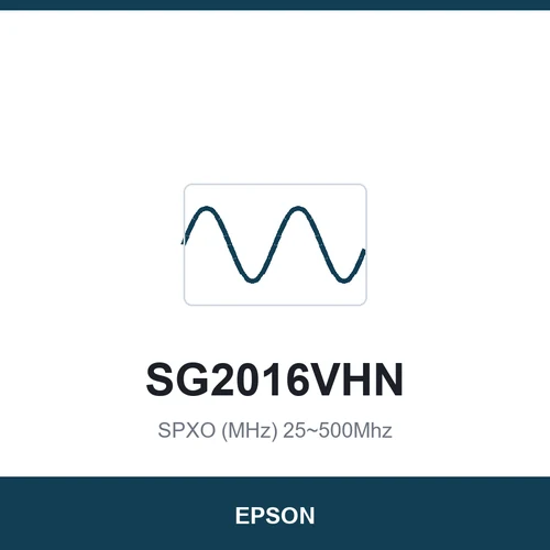 EPSON SG2016VHN SPXO (MHz) 25~500Mhz 2.0 x 1.6