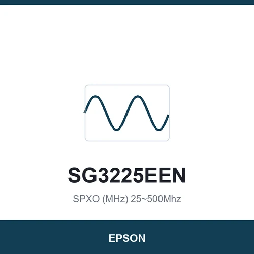 EPSON SG3225EEN SPXO (MHz) 25~500Mhz 3.2 x 2.5
