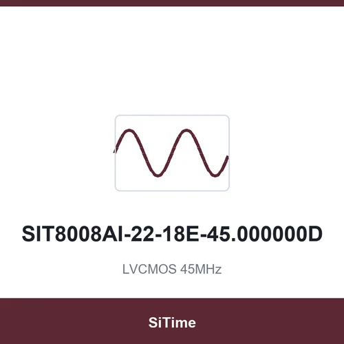 SiTime SIT8008AI-22-18E-45.000000D LVCMOS 45MHz SMD3225-4P