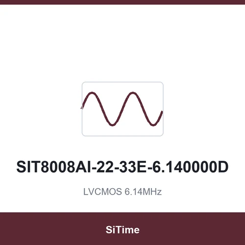 SiTime SIT8008AI-22-33E-6.140000D LVCMOS 6.14MHz SMD3225-4P