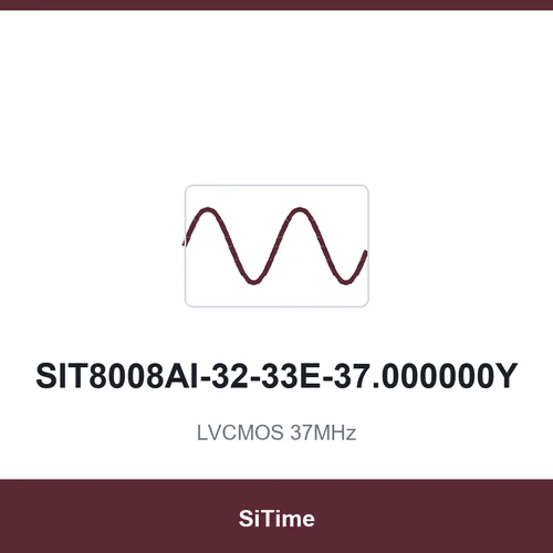 SiTime SIT8008AI-32-33E-37.000000Y LVCMOS 37MHz SMD5032-4P