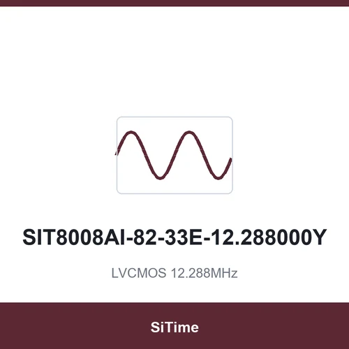 SiTime SIT8008AI-82-33E-12.288000Y LVCMOS 12.288MHz SMD7050-4P