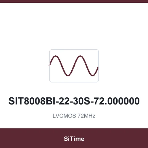 SiTime SIT8008BI-22-30S-72.000000 LVCMOS 72MHz SMD3225-4P