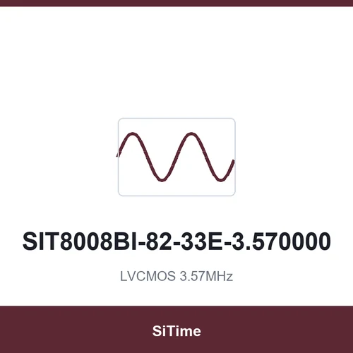 SiTime SIT8008BI-82-33E-3.570000 LVCMOS 3.57MHz SMD7050-4P