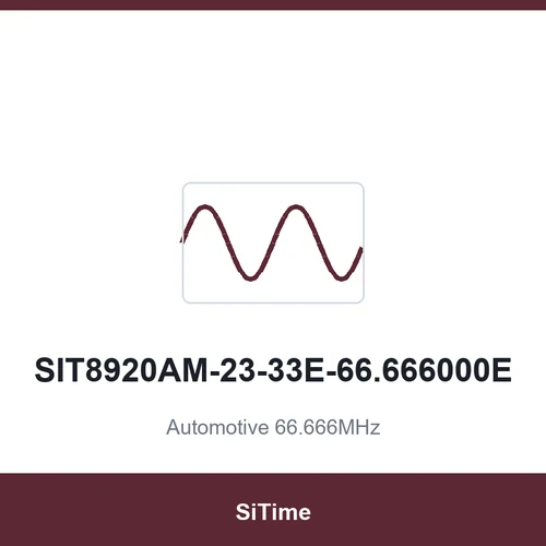 SiTime SIT8920AM-23-33E-66.666000E Automotive 66.666MHz SMD-4P