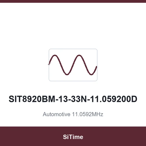 SiTime SIT8920BM-13-33N-11.059200D Automotive 11.0592MHz SMD2520-4P