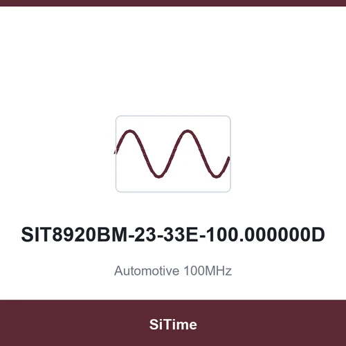 SiTime SIT8920BM-23-33E-100.000000D Automotive 100MHz SMD3225-4P