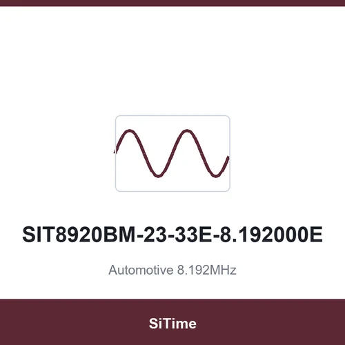 SiTime SIT8920BM-23-33E-8.192000E Automotive 8.192MHz SMD3225-4P
