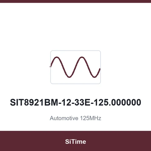 SiTime SIT8921BM-12-33E-125.000000 Automotive 125MHz SMD2520-4P