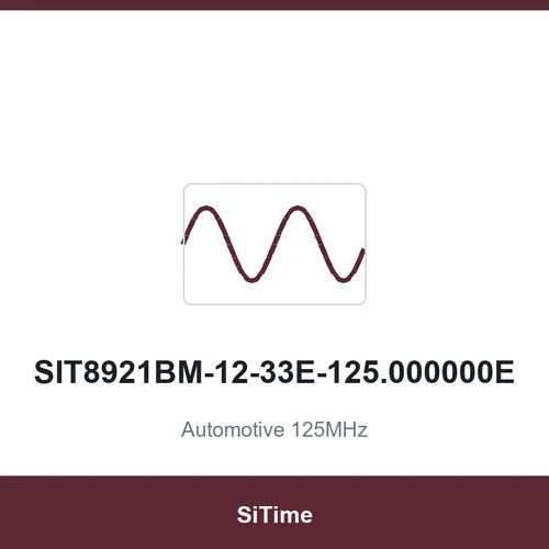 SiTime SIT8921BM-12-33E-125.000000E Automotive 125MHz SMD2520-4P