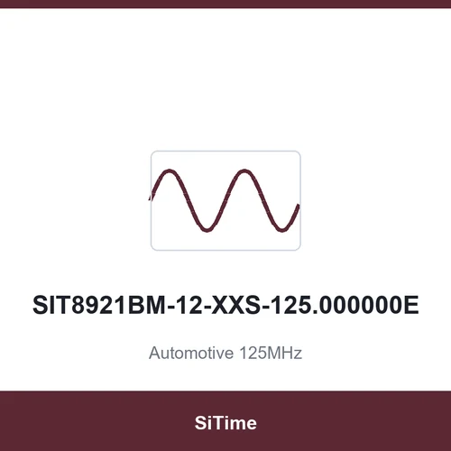 SiTime SIT8921BM-12-XXS-125.000000E Automotive 125MHz SMD2520-4P