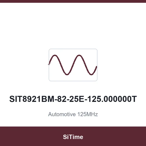 SiTime SIT8921BM-82-25E-125.000000T Automotive 125MHz SMD7050-4P